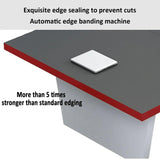 Nuipesn Rectangular Conference Room Table, Seminar Table Meeting Room Table Boardroom Desk Business Seminar Table Printer Desk no Chair for Office (Oak+Grey,9.84FT,118.11" L*51.18" W*29.53" H) Nuipesn