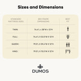 UOCFYK 12 Inch Solid Wood Platform Bed, Full Size Bed Frame with Wood Slat Support, No Box Spring Needed, Easy Assembly, Natural Pine UOCFYK