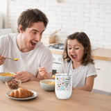 PYD Life Sublimation Wine Kids Tumblers Blanks Straight Bulk 15 OZ Glossy White with Leakproof Lid and Straw Stainless Steel for Cricut Mug Press Tumbler Heat Press 6 Pack PYD Life