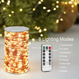 RESNICE 660FT Extra Long Fairy Lights Plug in Waterproof Outside High Bright Copper Wire String Lights with Remote 2000 LED for Garden, Porch, Patio, Christmas Wedding Party Decoration RESNICE