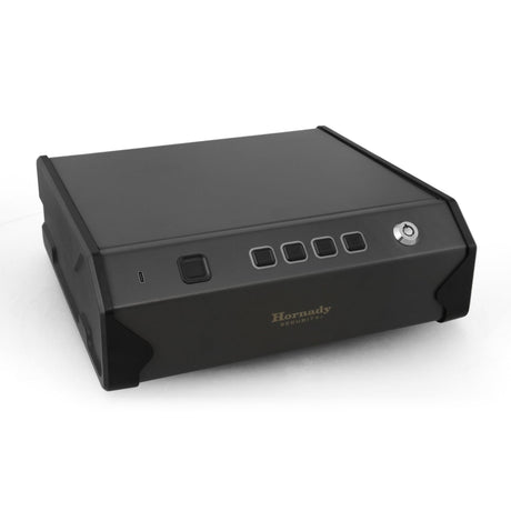 Hornady Biometric Keypad Vault (97536) - Fingerprint Gun Safe, Secure Your Pistol and Valuables, Quick Access - Digital Keypad Access and Backup Key - Ideal for Home and Nightstand Hornady