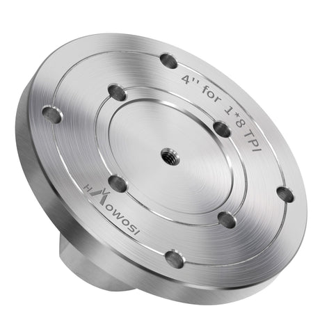4" Steel Wood Lathe Faceplate,Faceplate for Wood Lathe,Lathe Face Plate Fit for 1" x 8TPI Spindle with Screwchuck HAowosi