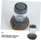 STOBAZA Pancake Set Oil Brush Grease Brush Condiments Containers Pancake Making Tools Versatile Set Multifunctional Oil Mop Oil Wiper For Kitchen STOBAZA
