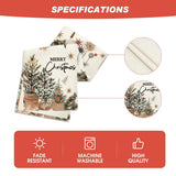 Artoid Mode Xmas Trees Holly Pine Cone Merry Christmas Table Runner, Seasonal Winter Kitchen Dining Table Decoration for Home Party Decor 13x72 Inch Artoid Mode