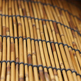 Bamboo Shades Patio Blinds 72" 64" 84" Bamboo Blinds Roll-Up Lifting Window Roman Shade(Size:48'' x 84''-(W x H)) WoodArtSupply