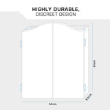 Mission Darts Heavy Duty Deluxe Wooden Dartboard Cabinet, Black, (CAB010) Mission Darts