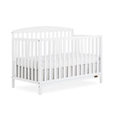 Dream On Me JPMA & Greenguard Gold Certified Odelle 5 in 1 Convertible Crib in White, Built of Sustainable Pinewood, 3 Mattress Height Settings, Non-Toxic Water-Based Paint Finish Dream On Me