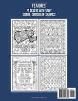 School Counselor Coloring Book: A Funny Appreciation Gift Idea School Counselors WoodArtSupply