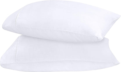 Utopia Bedding Queen Pillow Cases - 2 Pack - Envelope Closure - Soft Brushed Microfiber Fabric - Shrinkage and Fade Resistant Pillow Covers 20 X 30 Inches (Queen, White)