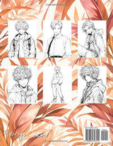 Anime Coloring Book: Boys Edition: Manga Art & Anime Enthusiasts Stress Relief Adult Coloring WoodArtSupply