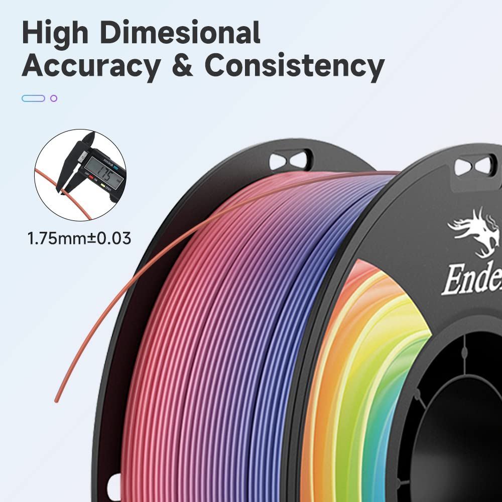 Official 3D Printer Filament Ender PLA Pro Filament, Creality PLA+ 3D Printing Filament, Durable and Resistant, Smooth, Overhang Performance Dimensional Accuracy +/-0.02mm, 2.2lbs/Spool Creality