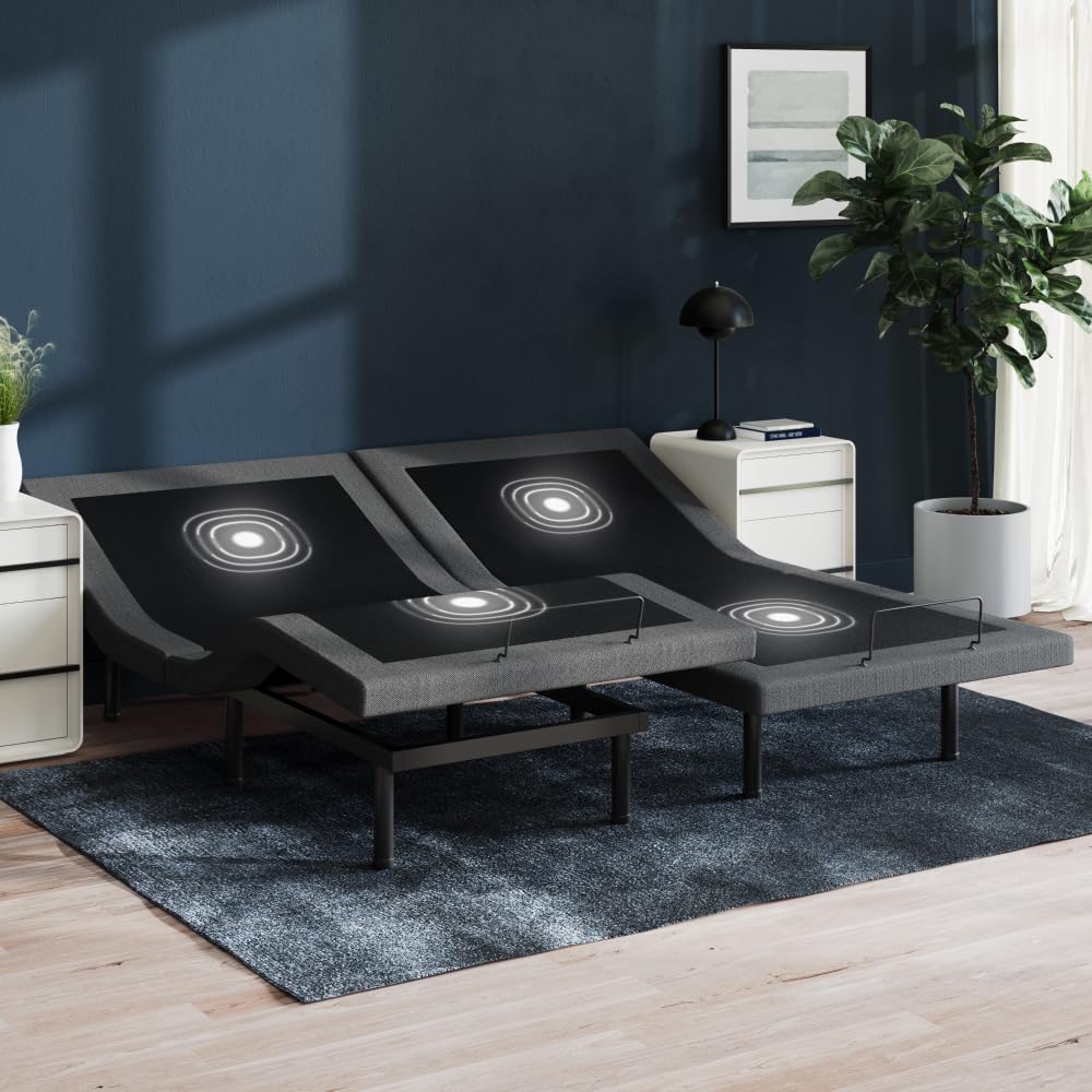 Nectar Premier Adjustable Base - Twin XL - Head & Foot Incline - Wireless Remote with Memory- 3 Massage Settings - 4 USB Ports - Anti-Snore & Zero Gravity - 1 Adjustable Base Nectar