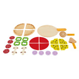 Hape Homemade Wooden Pizza Play Kitchen Food Set and Accessories Multicolor, 3 years and up Hape