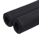 Caydo 2 Pieces 14 Count Classic Reserve Aida Cloth Cross Stitch Cloth, 25 by 18-Inch Big Size, Black Caydo