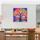 Stalente Diamond Painting Kits for Adults, 5D DIY Diamond Art Kits for Beginners Round Full Drill Diamond Painting for Home Wall Decoration Gift 12×12inch, Tree of Life Stalente