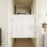 Solid Wood Swing Door Cafe Saloon Swinging Doors with Hardware Easy Installation Two-Way Open Bar Kitchen Entrance Partition Half-Door Auto Close 28 30 32 34 36 38 40 42 44 45 47 49 51 53 55 57 59"(Wh Sepsephiria