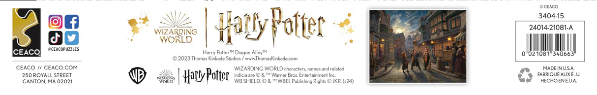 Ceaco - Thomas Kinkade - Harry Potter - Diagon Alley - 1500 Piece Jigsaw Puzzle Ceaco
