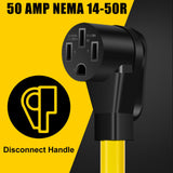 LAZMUMI NEMA 6-50P to 14-50R EV Charger Adapter Cord with 6-AWG Heavy Duty Adapter Cord for Tesla and Other EV Level 2 Charging LAZMUMI