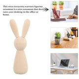 STOBOK 10pcs Unfinished Wooden Peg Dolls Easter Rabbit Statue Bunny Figurines Blank Natural Wood Peg Figures Animal Doll Bodies to Paint Cake Topper for Art Chess Pieces STOBOK