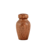 NIRMAN Decorative Urns Acacia Wood Urns for Human Ashes Beautiful Wood Urns for Human Ashes Adult Funeral Ashes Urns for Adults (2.75" x 2.75" x 5") NIRMAN
