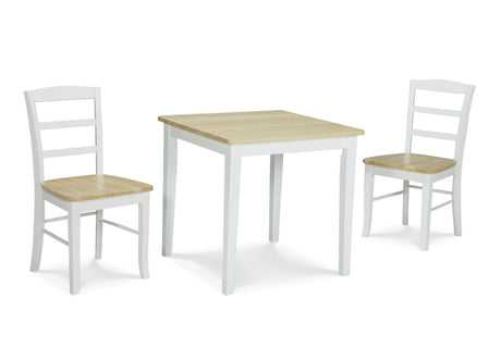 International Concepts Dining Set, 30", White/Natural IC International Concepts