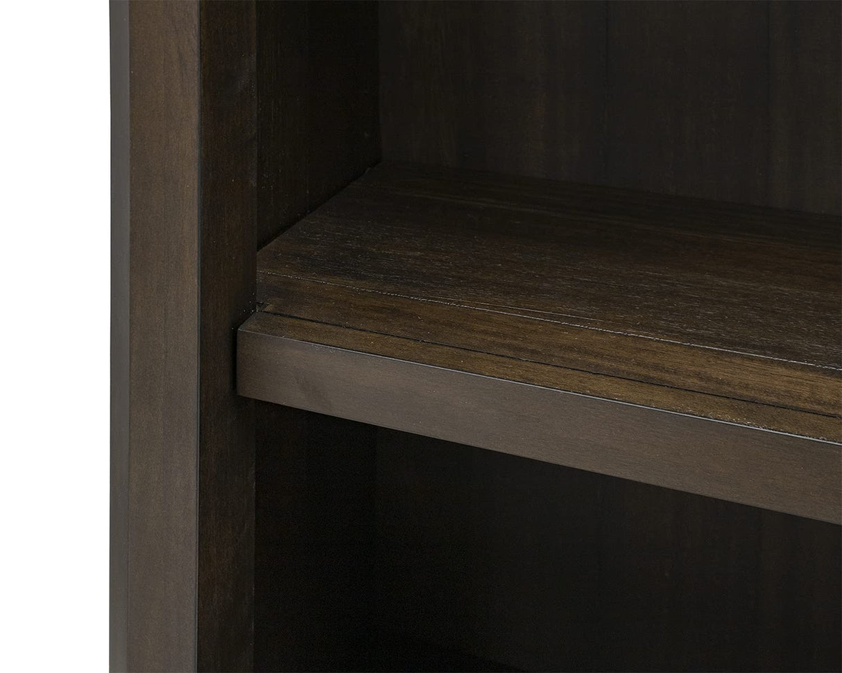 Martin Furniture Bookcase Wall with Wood Ladder, Brown, IMSA4094-KIT Martin Furniture