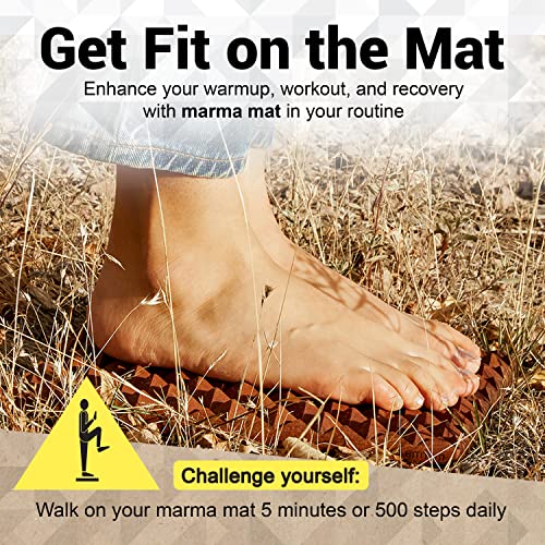 Premium Mahogany Wood Acupressure Mat for Pain Relief, Neuroplasticity and Relaxation | Made in USA, 9.5” W x 11” L x 1.5” H ACUWISE