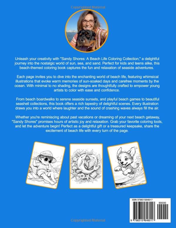 Sandy Shores: A Beach Life Coloring Collection WoodArtSupply