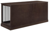 Crosley Furniture Winslow Medium Credenza Dog Crate Kennel for Pets, Dark Brown Crosley Furniture
