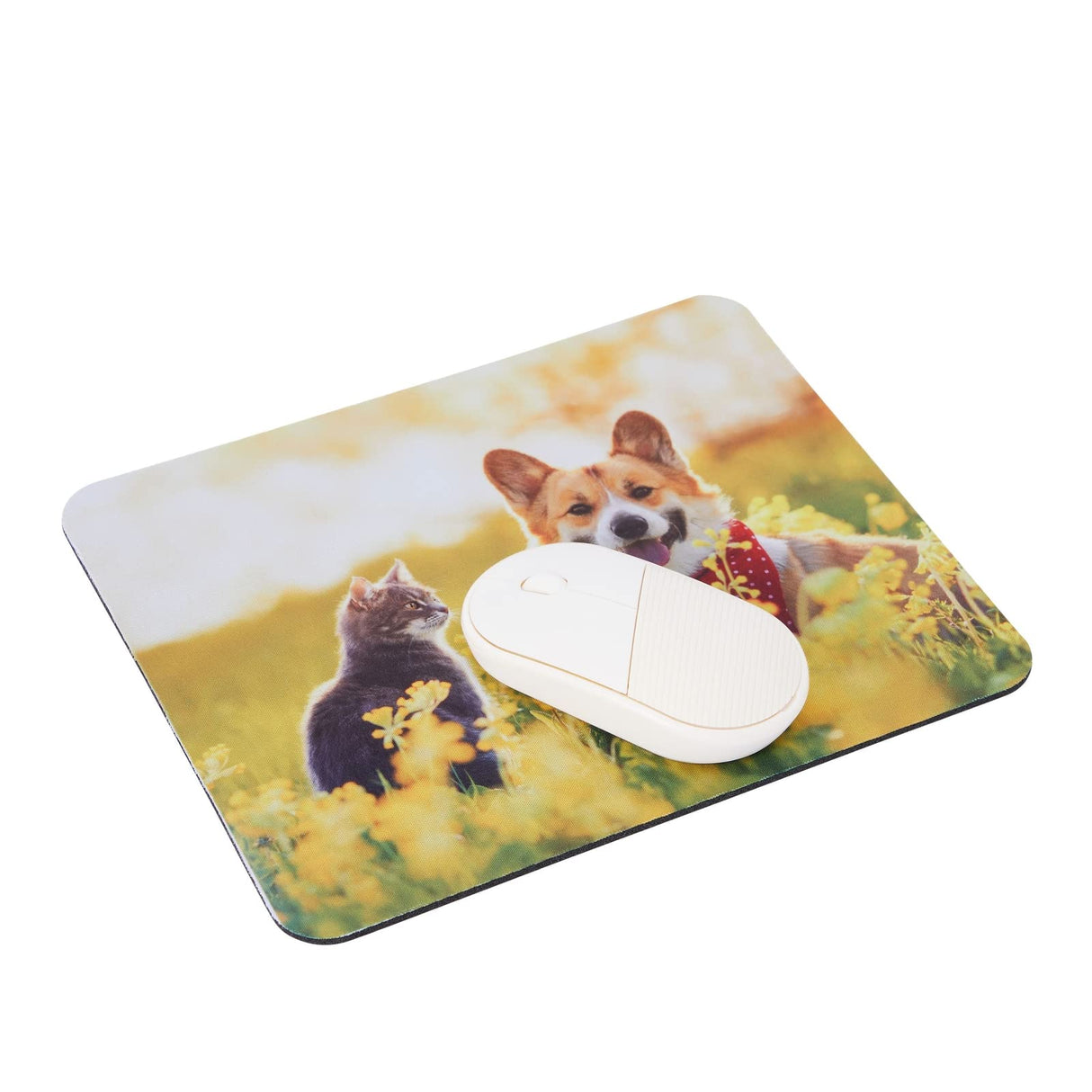 Bright Creations 18 Pack Sublimation Mouse Pad Blanks, White Rectangular Mousepad for Heat Transfer, Press Printing Crafts, Photos, 24.4x20 cm (Non-Slip Rubber Base) Bright Creations