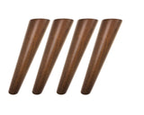 Walnut Color Round Solid Wood Furniture Legs Sofa Replacement Legs Perfect for Mid-Century Modern/Great IKEA hack for Sofa Legs, Couch Legs, Bed Legs, Coffee Table Legs (8 Inches,Set of 4) Sweet Melodi