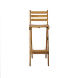 Christopher Knight Home Tundra Outdoor Foldable Wood Barstool Set, 2-Pcs Set, Natural Christopher Knight Home