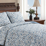 Tommy Bahama - King Quilt Set, Soft & Reversible Woven Bedding with Matching Pillowcases, Medium Weight for Year Round Comfort, 3 Piece Bed Set (Cape Verde Smoke) Tommy Bahama