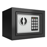 Goldenkey Home Safe for Money, Digital Small Money Safe for Cash and Coin, Kids Safe Bank with Keys&Code, Mini Safe Box for Home, 6.69"D x 9.05"W x 6.69"H, 0.236 Cu.Ft. GOLDENKEY