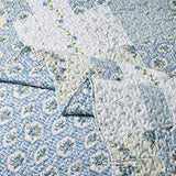 7- Pcs Bed Spread Set- California King -Brea-Printed Quilted Wrinkle-Free Microfiber Includes 3-Pcs Coverlets Set and 4-Pcs Sheet Set sheetsnthings