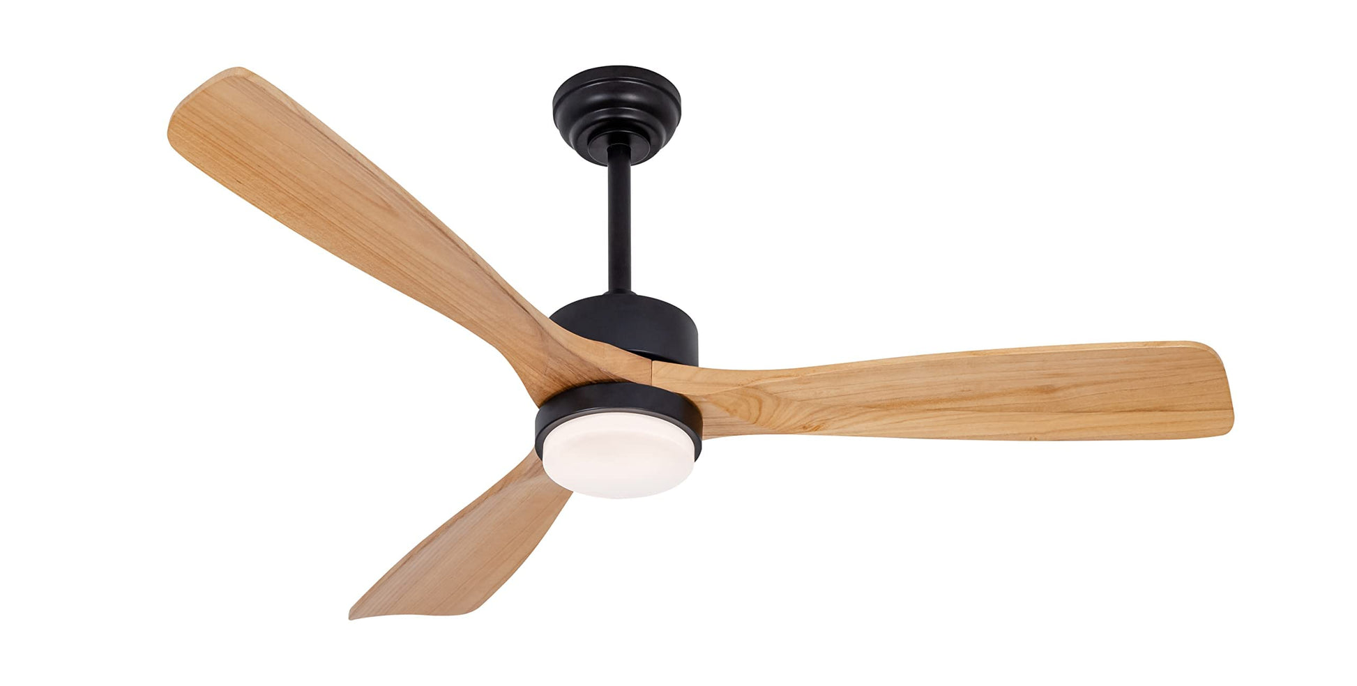 revoici 52” Ceiling Fans with Lights Remote Control,Indoor Outdoor Wood Ceiling Fan with 3 Blade for Patio Living Room, Bedroom, Office, Summer House, Etc - WoodArtSupply