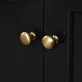 Merax 24” Bathroom Vanity with Sink, Powder Room Small Bathroom Vanity with 2-Door Cabinet, Undermount Sink, Solid Wood Frame Bathroom Storage Cabinet (Black) Merax