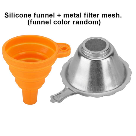 ASHATA 3D Printer Resin Filter,3D Printer Accessories Photosensitive Resin Filter Funnel Combination Light Curing Consumable Filter,Resin Filter Cup+Silicon Funnel Disposable for 3D Printer ASHATA
