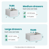 OLIXIS Dresser for Bedroom with 7 Drawers, Wide Fabric Dresser for Storage and Organization, Bedroom Dressers, Chest of Drawers for Living Room, Closet OLIXIS