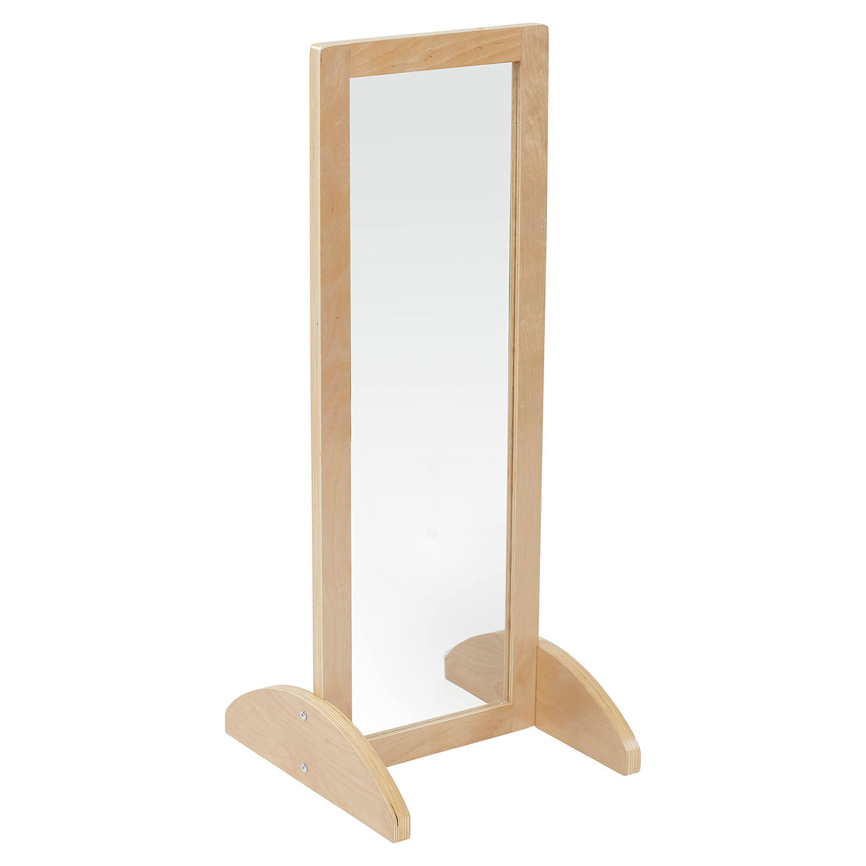 ECR4Kids Toddler Single-Sided Bi-Directional Mirror, Kids Furniture, Natural ECR4Kids