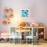 WEMEON Dolphin Diamond Art Painting Kits for Kids with Frame,Animal Diamond Art for Children Ages 4-8-12, with Beautiful Package for Gift Home Wall Decor(7x7inch) WEMEON