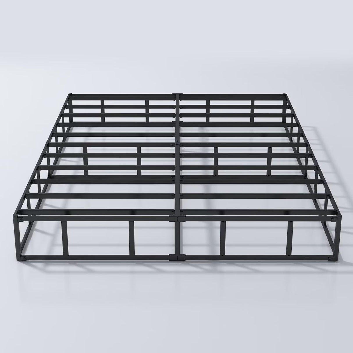 ALDRICH Box Springs King Size 9 Inch, Heavy Duty Metal Frame Mattress Foundation with Easy Clean Cover, Noise Free, Easy Assembly ALDRICH