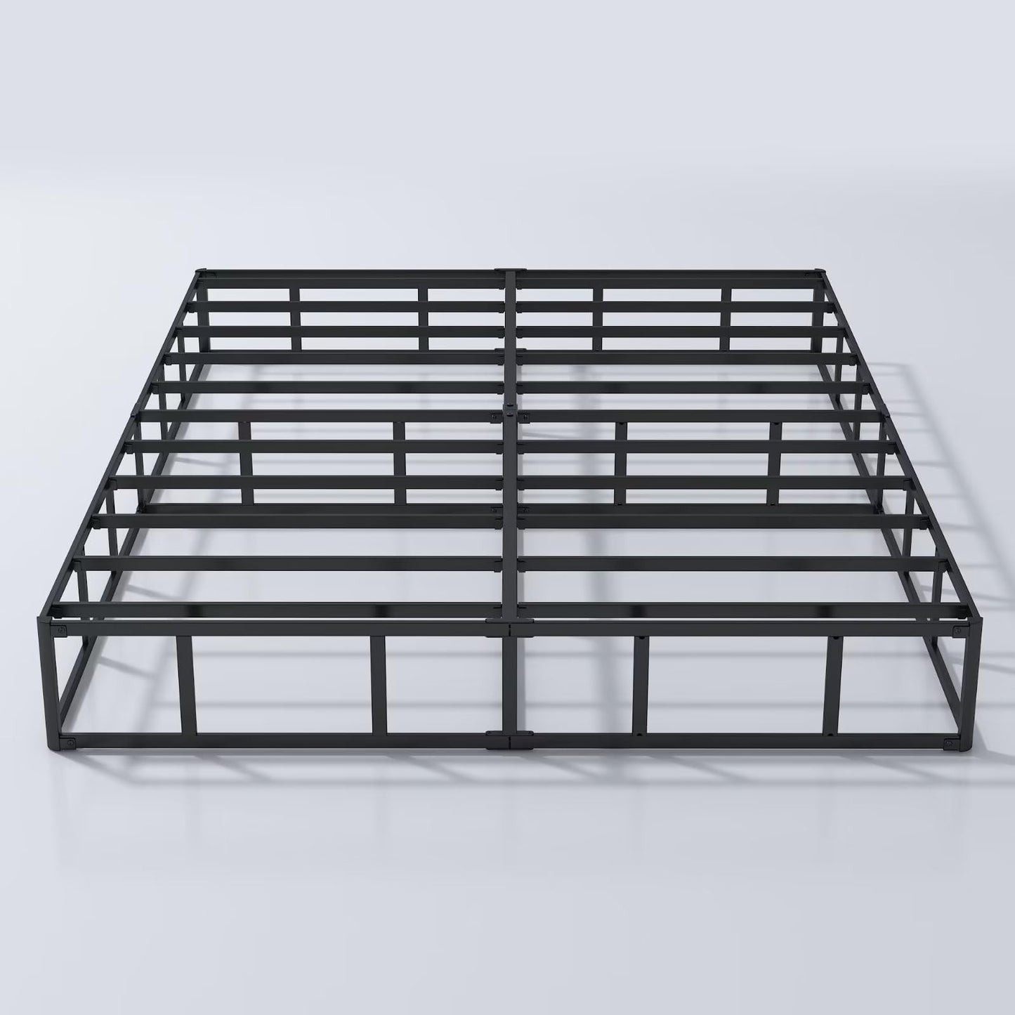 ALDRICH Box Springs King Size 9 Inch, Heavy Duty Metal Frame Mattress Foundation with Easy Clean Cover, Noise Free, Easy Assembly