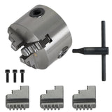 3 Jaw Lathe Chuck Manual Chuck 3" K11-80 Self-centering Lathe Drilling Part 80mm Total 2 Set of Jaws findmall