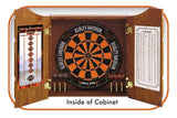 Harley-Davidson Bar & Shield Logo Dart Board Cabinet - Pine Wooden Cabinet 61905 Harley-Davidson