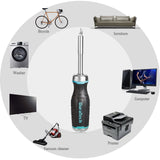 DURATECH Multi-bit Ratcheting Screwdriver, 38-Piece Magnetic Screw Drivers with Bits Storage Handle, Slotted/Philips/Pozi/Torx/Hex/Square DURATECH