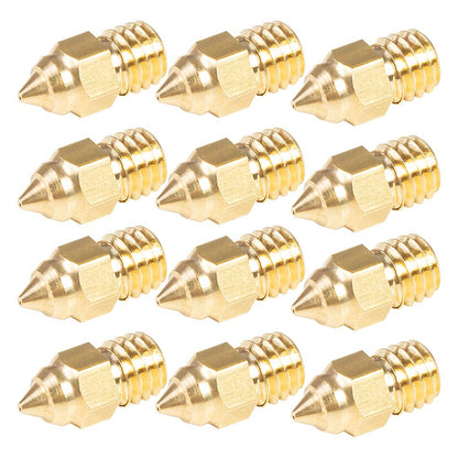 Creality Original 12pcs Ender 3 Series 0.4mm MK Nozzles, for Sprite Extruder Nozzle/Ender 3 S1/Pro/Ender 3/V2/Pro/Max/CR-6 SE/MAX Nozzle, for Ender-3 Serise/Ender-5 Series/Ender 3 Neo Series - WoodArtSupply