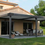 Pergola Brackets 4x4 Woodworks Pergola DIY Hardware Kit 4-Way Black Right Angle Corner Bracket for Extension Gazebo for 4x4 Inch(Actual 3.6x3.6 Inch Wooden Post, 2Pack Goiiiusy