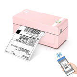 JADENS Bluetooth Thermal Label Printer 4x6, Pink Wireless Shipping Label Printer for Small Business & Packages, Compatible with iOS, Android, Mac, Windows, Amazon, Etsy, Ebay, Shopify JADENS