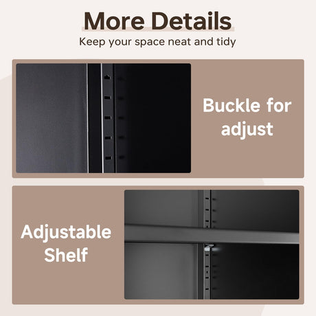 AFAIF Metal File Cabinets, Lateral Filing Cabinet with 3 Drawers, 65" H File Caninet for Home Office, Office Storage Caninets with Adjustable Shelves for Letter/Legal / A4 - Assembly Required AFAIF
